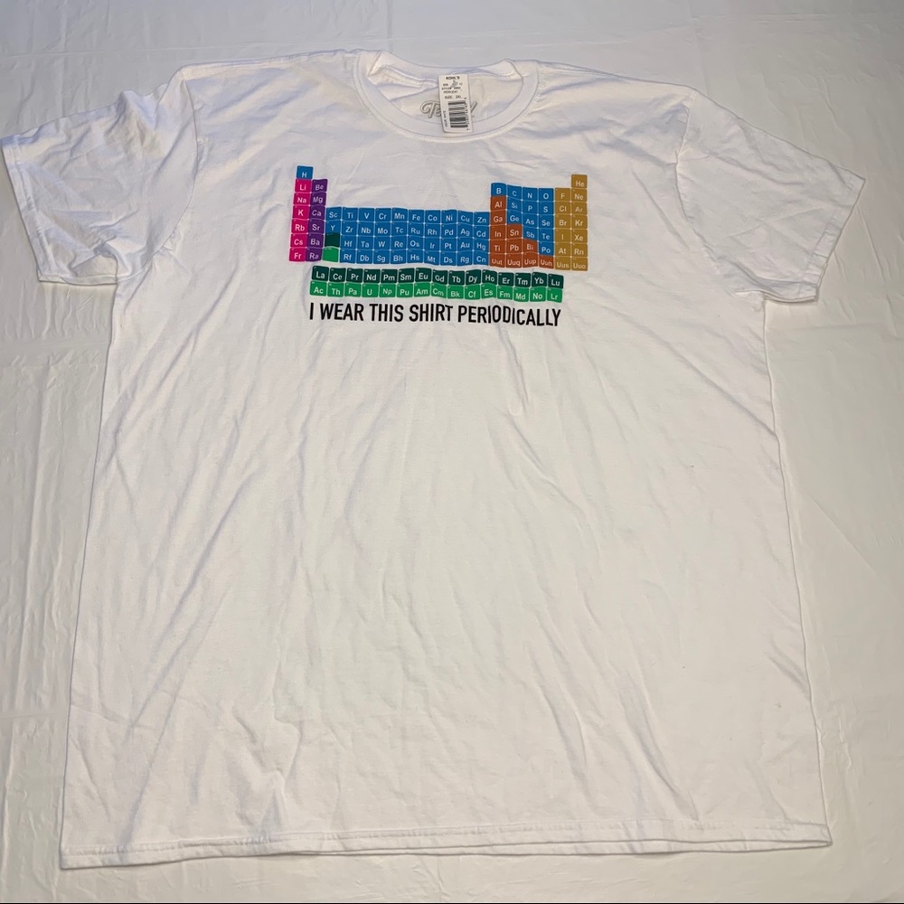 I Wear This Shirt Periodically Tee Luv Tee White Short Sleeve T Shirt Men’s 2XL